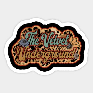 Personalized Flowers Underground Proud Name Vintage Beautiful The Velvet Sticker